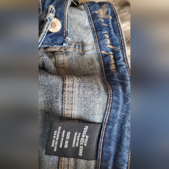 Darkwash Flared Denim Jeans - Picture 5 of 6